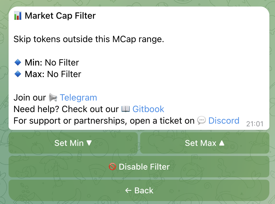 Market Cap Filter